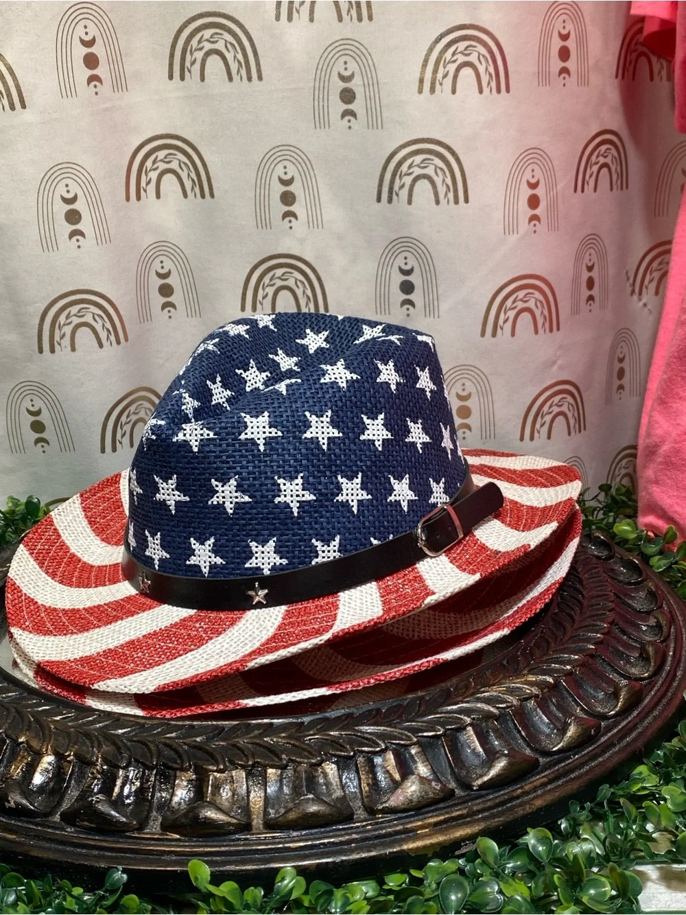 N/A patriotic straw